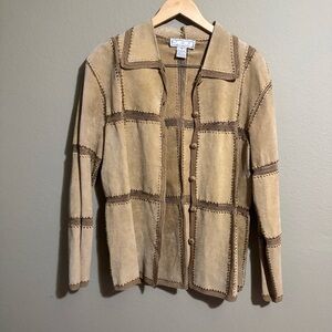 Vintage SMH Boutique Leather Patchwork Jacket  Women's Size Medium